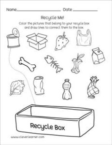 Waste and Recycle – CleverLearner Preschool Resources