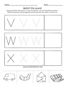 Quality Letter X Sounds, Phonics for Kindergarten Learning